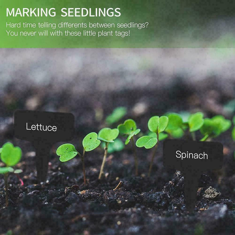 1 Pcs Plant Labels Thicken Black Garden stakes Markers Tags Nursery L7U0