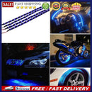 Blue 4pcs 30CM/15 LED Car Motors Truck Flexible Strip Light Waterproof 12V