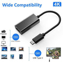 USB Type C DP to HDMI-Compatible Converter Cable 4K USB3.1 10Gbps HDTV Adapter