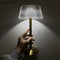 Dormitory Eye Protection for Bedside Office LED Hat Shape Table Lamp Crystal
