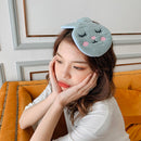 Cute Rabbit Hair Clips Hairpin Women Corduroy Wash Face Hairgrips (Blue)