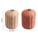 450g Gas Cylinder Cover Outdoor Camping Rattan Gas Tank Protector (Beige) Newly