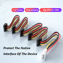 1 to 5 SATA Power Cable Adapter Splitter Cable Hard Drive Power Supply Cord