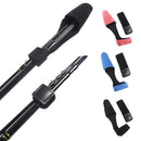2pcs Fishing Rod Protector Case Cover Fishing Rod Tie Fastener Belt (Red)