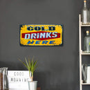 Weatherproof Retro Letter Iron Painting Wall Drawing Templates (DRINKS)