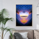 5D DIY Heart Shaped Waves Drawing Full Round Drill Diamond Painting Artwork Kit