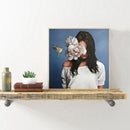 Flower Girl Oil Paint by Numbers Hand Painted Frameless Picture Home Ornament