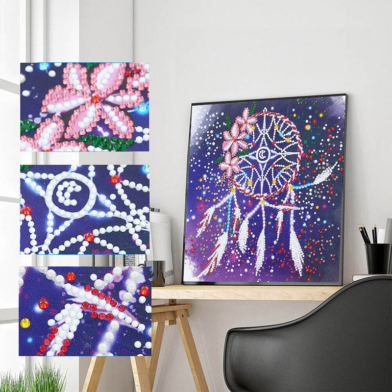 Part Drill Luminous Special Shaped DIY Dreamcatcher 5D Diamond Painting Kit
