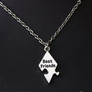 Star Choker Stitching Best Friend Necklace Bff Friendship Necklace Puzzle Piece