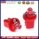 10pcs T5 B8.5D 5050 SMD LED Car Instrument Dashboard Light Bulbs (Red)
