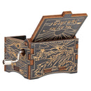 5pcs Retro Wood Hand Cranked Music Box Carved Kid Child Birthday Gift