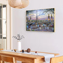 Canvas Paint By Numbers City Tower Oil Hand Painted Drawing Kit Home Decor