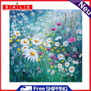 Full Cross Stitch 11CT Fresh Flowers Counted Embroidery DIY Needlework Kits Art