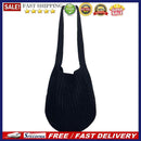 Retro Knitted Women Tote Bag Large Capacity Travel Shoulder Shopping Handbags