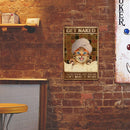 Bathing Cat Metal Plate Tin Sign Plaque Poster for Bar Club Cafe Home (B) Newly