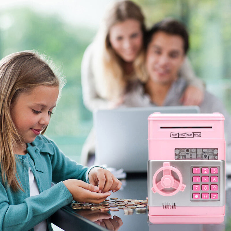 Piggy Bank Automatic Paper Money Scroll Saving Box Great Gift Toys for Kids