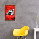 Weatherproof Retro Chic Motorcycle Sign Iron Painting Wall Drawing (8)