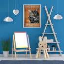 Black Cat Full Round Drill DIY Diamond Painting Handmade Mosaic Art Picture