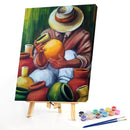 Making Ceramics Oil Paint By Numbers Kit DIY Handpainted on Canvas Wall Art