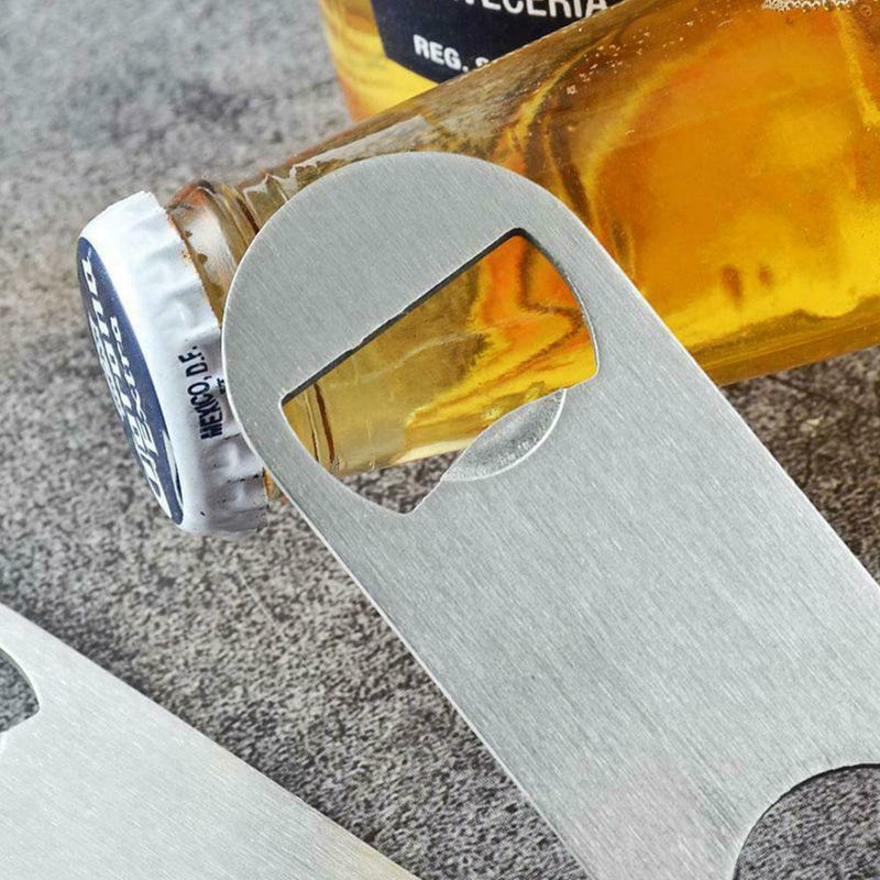 Bottle Opener Flat Bartender Professional Steel Beer Bartender P2B3