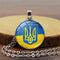 Women Men I Stand with Ukraine Charm Pendant Ukrainian Flag Ukraine Necklace