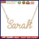 Unisex Women Men Name Collar Chain Nameplate Pendant Necklace Gift (Sarah)