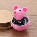 Container Pet Feeder Bowl Cat Feeder Food Rolling Leakage Dispenser Mouse Shape