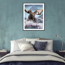 5D DIY Diamond Painting Misty Hippo Full Round Drill Mosaic Picture Wall Art Kit