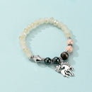 Ladies Bohemian Layered Hand Chain Multi Layers Beaded Pony Pendant Bracelet