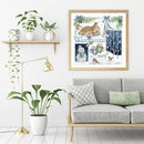 14CT Christmas Counted Partial Cross Stitch Embroidery DIY Cotton Needlework