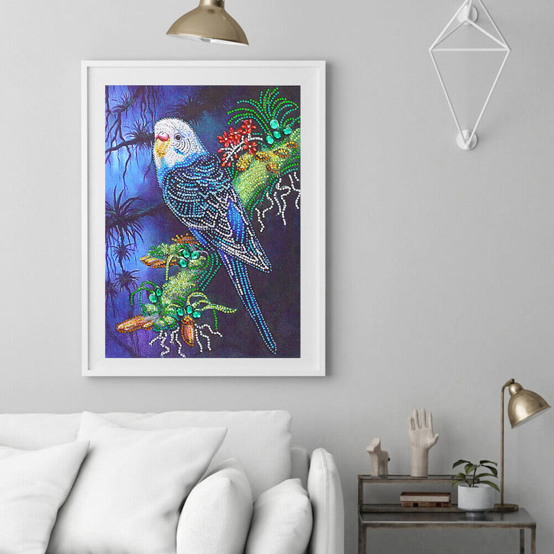 Diamond Painting Bird Partial Special Shape Rhinestone DIY Picture (PA019)