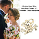 Creative Wood Chips DIY Handmade Cutout Craft Slices for Wedding Home Hang Decor