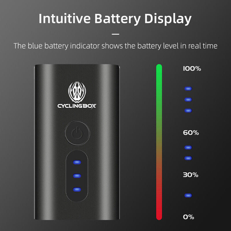 2xT6 LED Mountain Bike 600LM Headlights USB Rechargeable MTB Bike Accessories