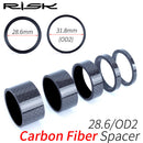 RISK Bike Front Fork Washer Set Carbon Fiber Bicycle Handleable Stem Fork Spacers