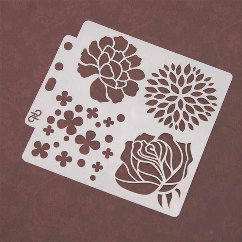 DIY Craft Embossing Scrapbooking Layering Stencils Painting template Flower
