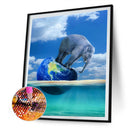 5D Diamond Painting Kit DIY Stepping Earth Elephant Full Round Drill Mosaic