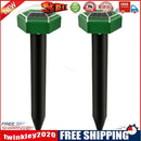 2x Solar Ultrasonic Mouse Mole Pest Rodent Repeller for Outdoor Yard Garden