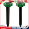 2x Solar Ultrasonic Mouse Mole Pest Rodent Repeller for Outdoor Yard Garden