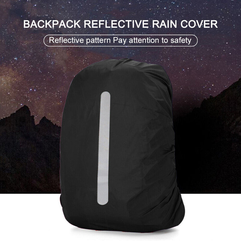 Reflective Waterproof Backpack Rain Cover Outdoor Sport Cycling Safety Rain