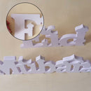 Eid Mubarak Wooden Letter Ornament Islamic Ramadan Dining Party Decors Supply