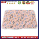 Warm Pet Blanket Coral Fleece Paw Foot Print Dog Bed Mats Sleeping Cover Mat