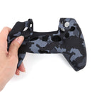 For DualSense Skin Camouflage Silicone Case Cover for PS5 Controller (Grey)