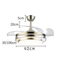 Reversible Blades 3 Speed White Modern with Light & Beech Ceiling Fan Light