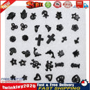 18 Pairs Fashion Plastic Ear Stud Earring Sets Simple Jewelry (Black) Newly