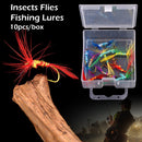 Decor Crank Hook Fish Tackle Insects Flies Fishing Lures Hook Fly Fishing