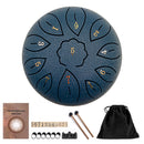6 inch 11 Tune Notes Musical Steel Tongue Drum for Beginner (Dark Blue) Newly