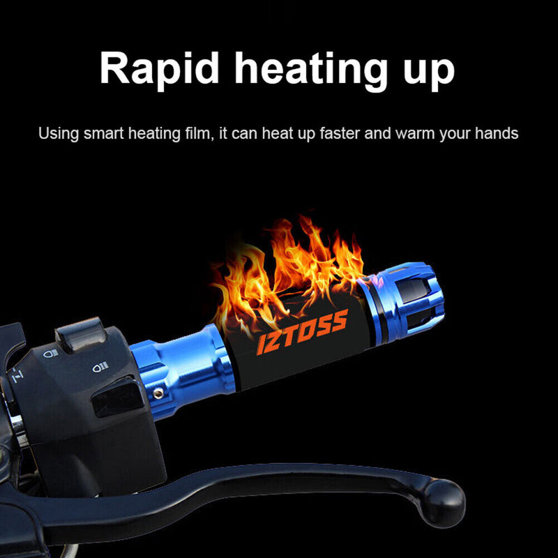 USB Adjustable Motorcycle Heated Grips Electric MTB Motorbike Handle Warm Heater