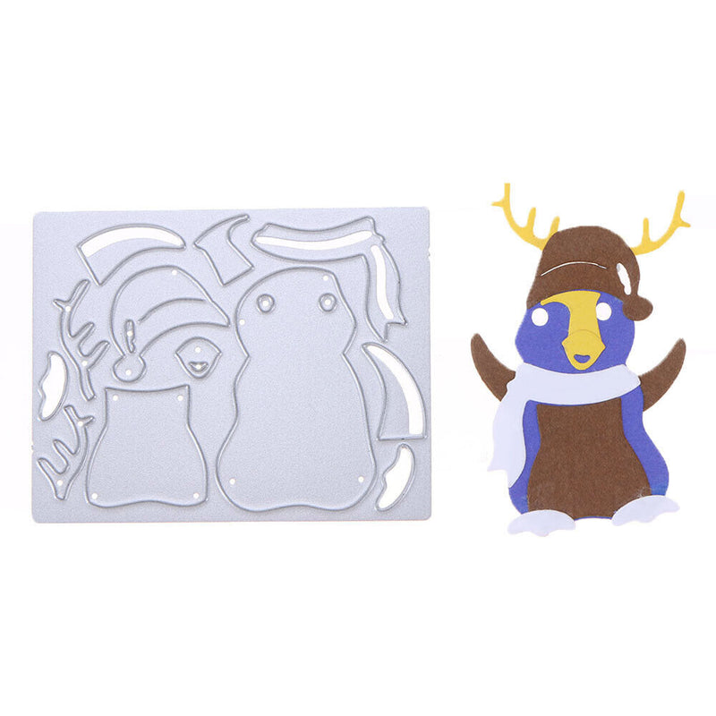 Snowvirtuos Christmas Penguin Boys Joint DIY Scrapbook Embossing Craft Snow