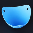 Safety Silicone Egg Poacher Cups Boiler Cookware Microwave Egg Cooker(Blue)
