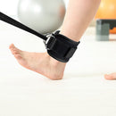 Fitness Ankle Straps D-Ring Foot Support Cuffs Sports Feet Guard (Black) Newly